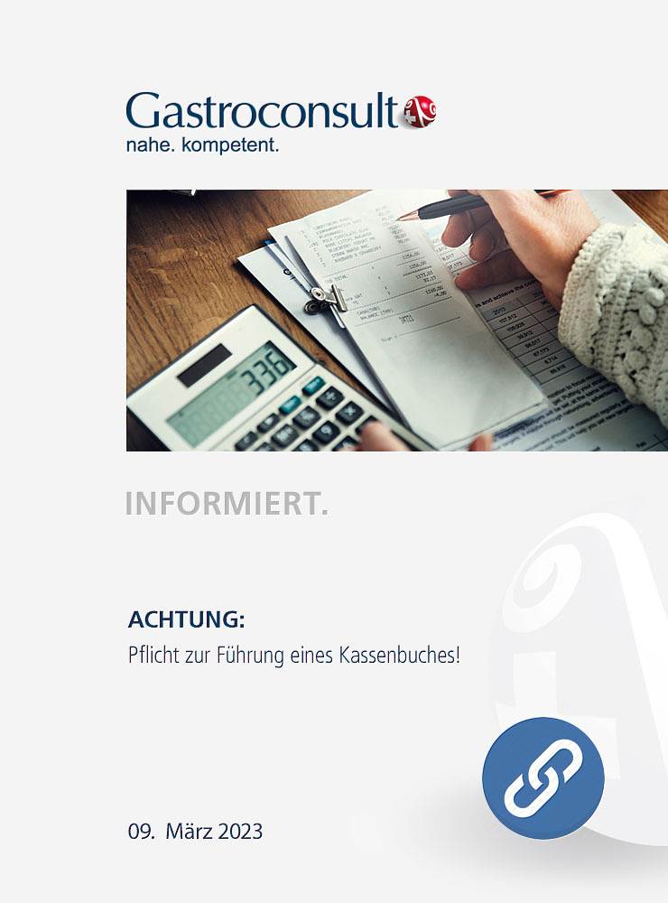 Achtung: Pflicht zur Führung des Kassenbuches